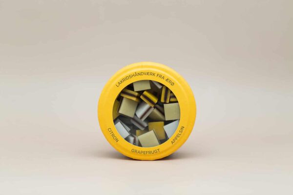 Hattesens´s Konfektfabrik "GUL" Citron/Appelsin/Grapefrugt" 125g
