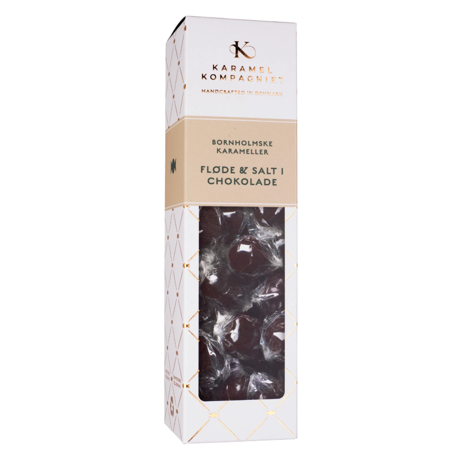 Karamel Kompagniet - Karamelkugler - Fløde & salt i mørk chokolade