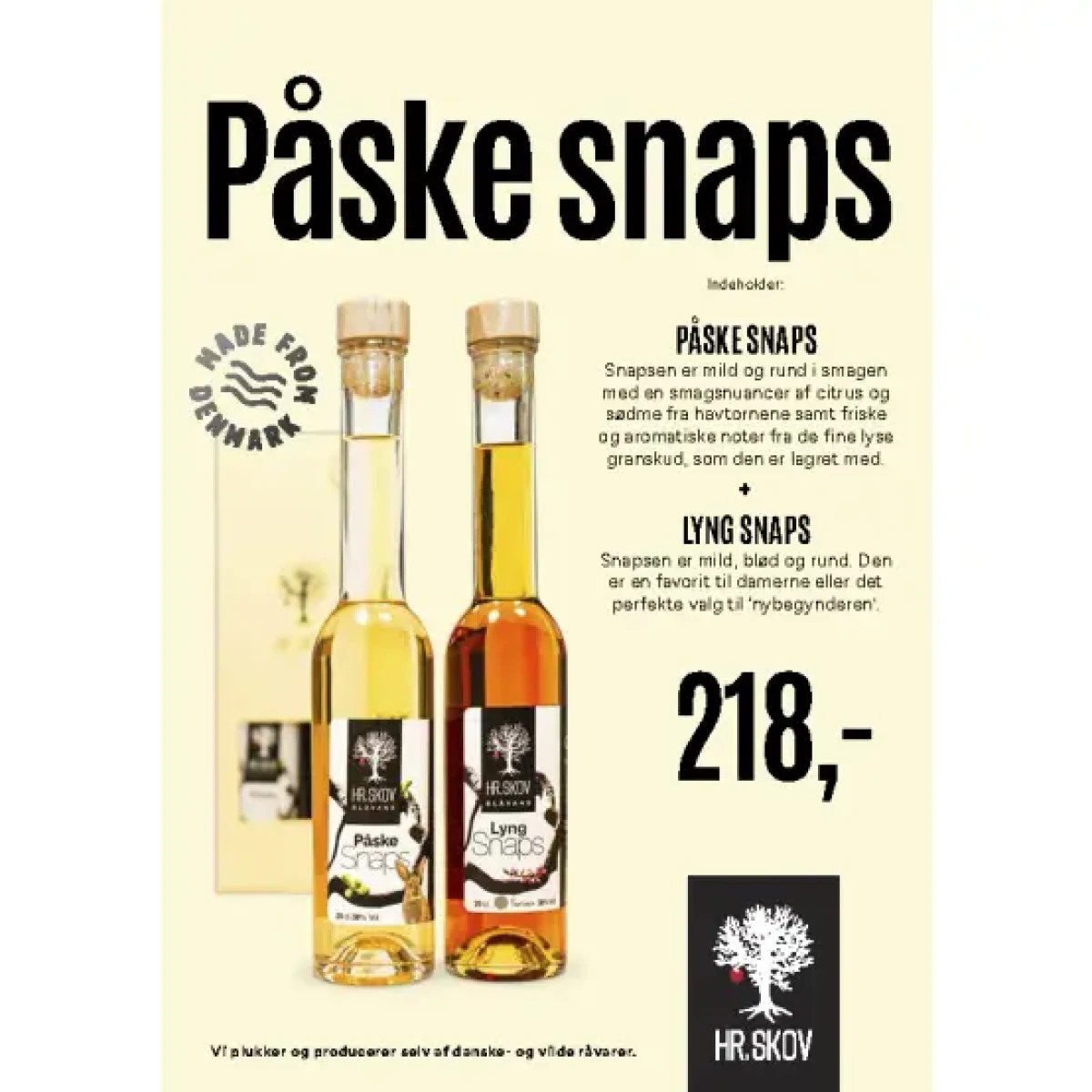 Hr. Skov - Gaveæske m. Påskesnaps