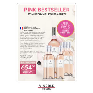 2024 Domaine Montrose "MONT ROSE" ROSÉ-Languedoc TILBUD 109,- V/6 FLASKER + 1 GRATIS MAGNUMFLASKE