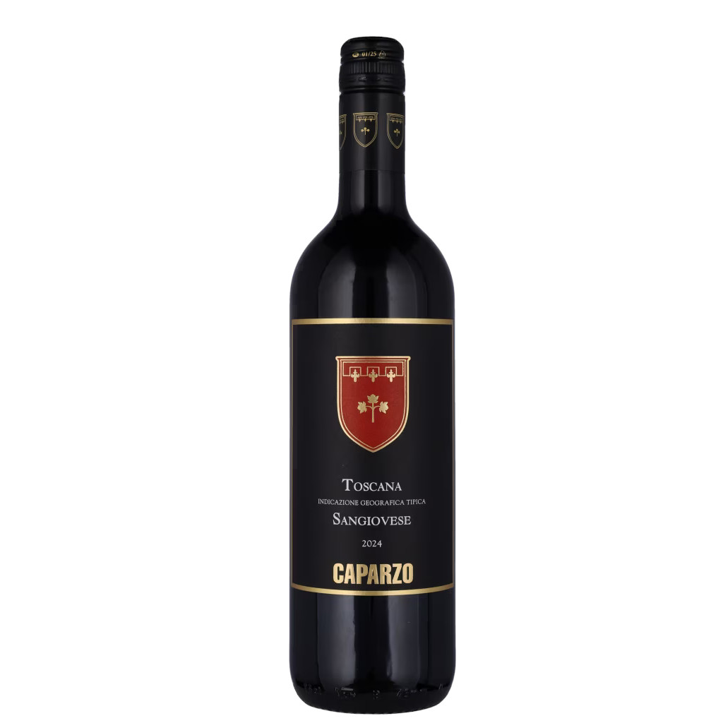 2024 Caparzo SANGIOVESE TOSCANA ROSSO IGT-Toscana TILBUD 105,- V/6 FLASKER + 1 GRATIS MAGNUMFLASKE