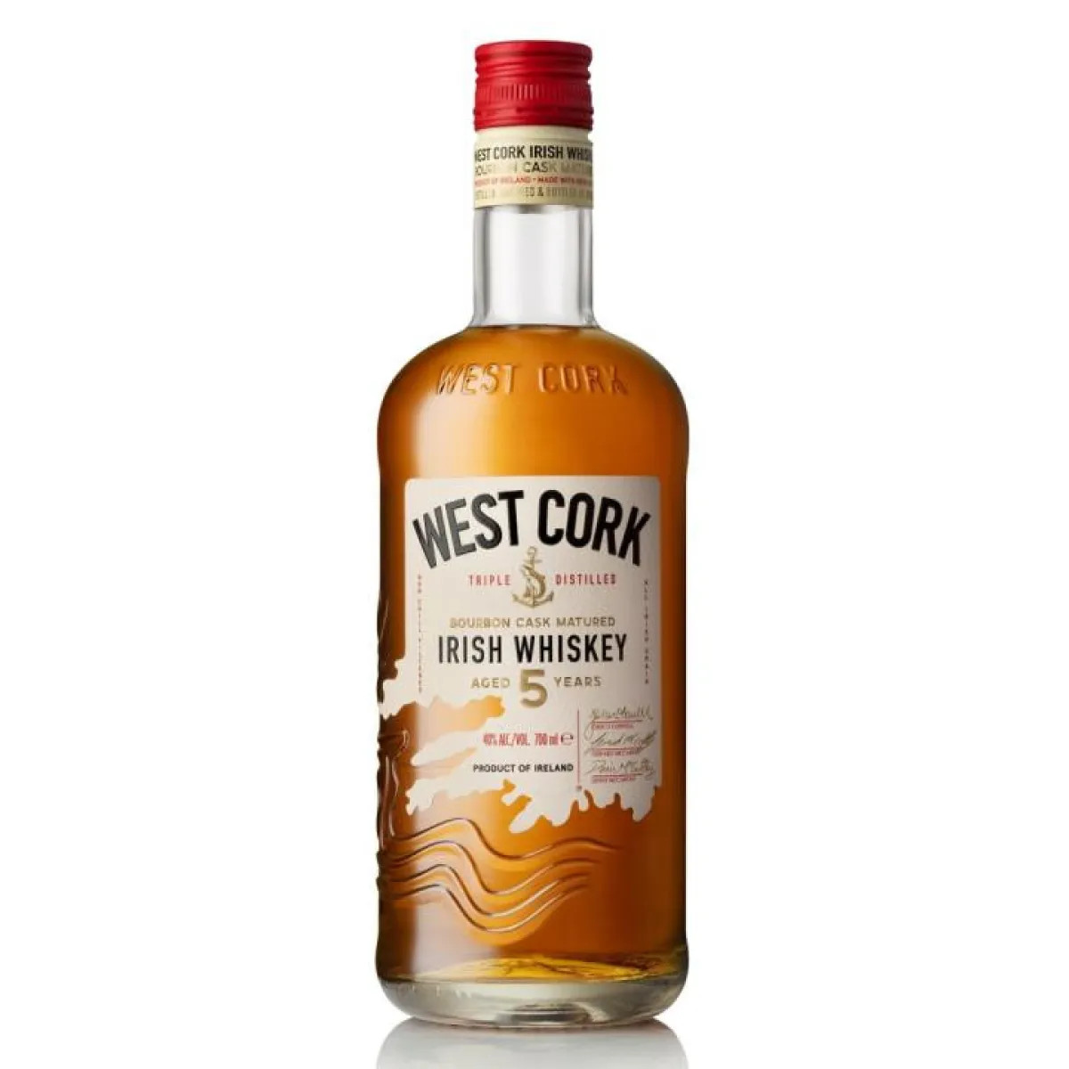 West Cork 5YO BOURBON CASK SINGLE MALT WHISKEY-40%