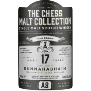 BUNNAHABHAIN 17YO A8 CHESS MALT COLLECTION SINGLE MALT WHISKY-53,4%