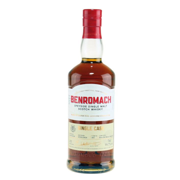 Benromach 2014 VINTAGE JUULS 100th ANNIVERSARY FIRST FILL SHERRY HOGSHEAD SINGLE MALT WHISKY-59,7%
