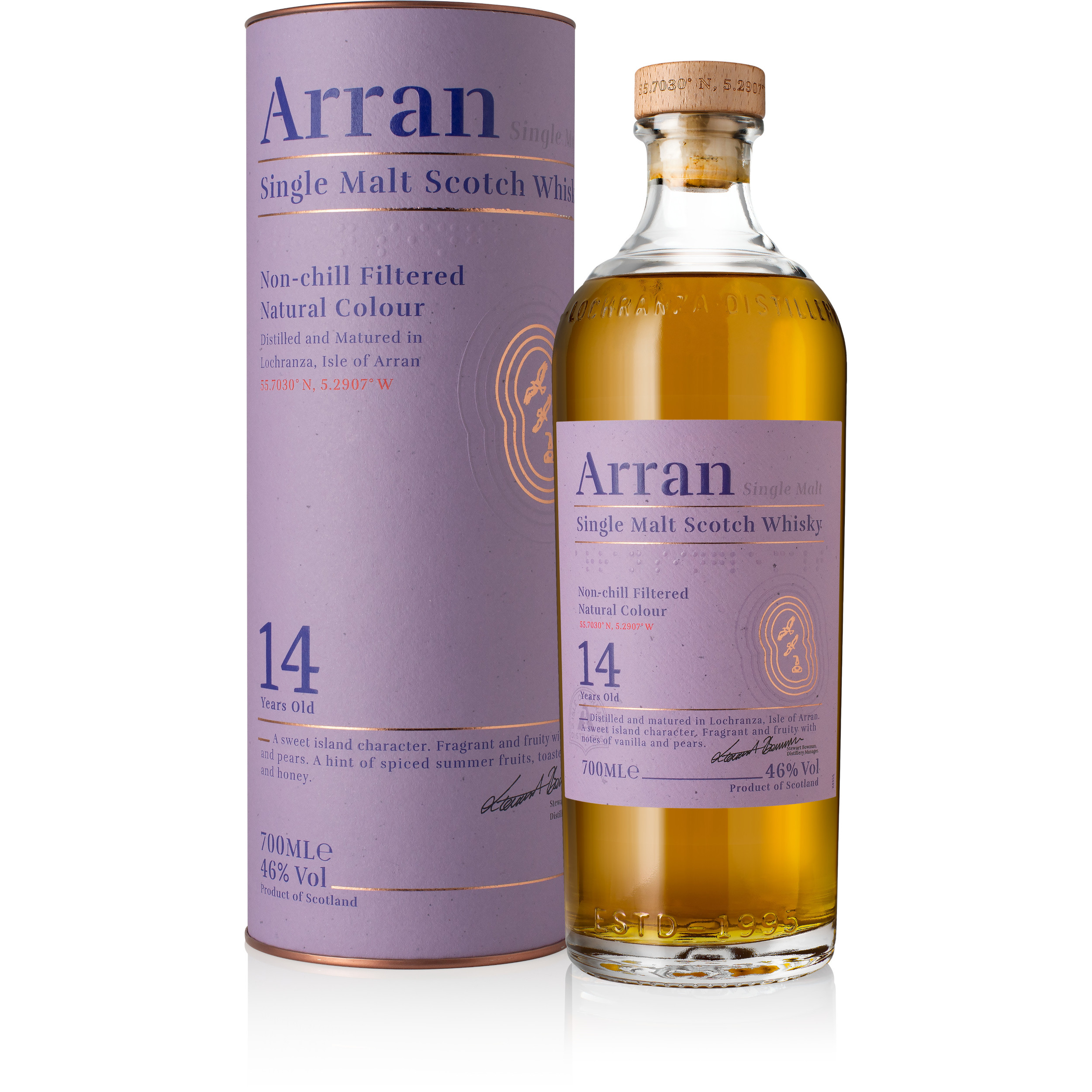 Arran 14YO SINGLE MALT WHISKY-46%