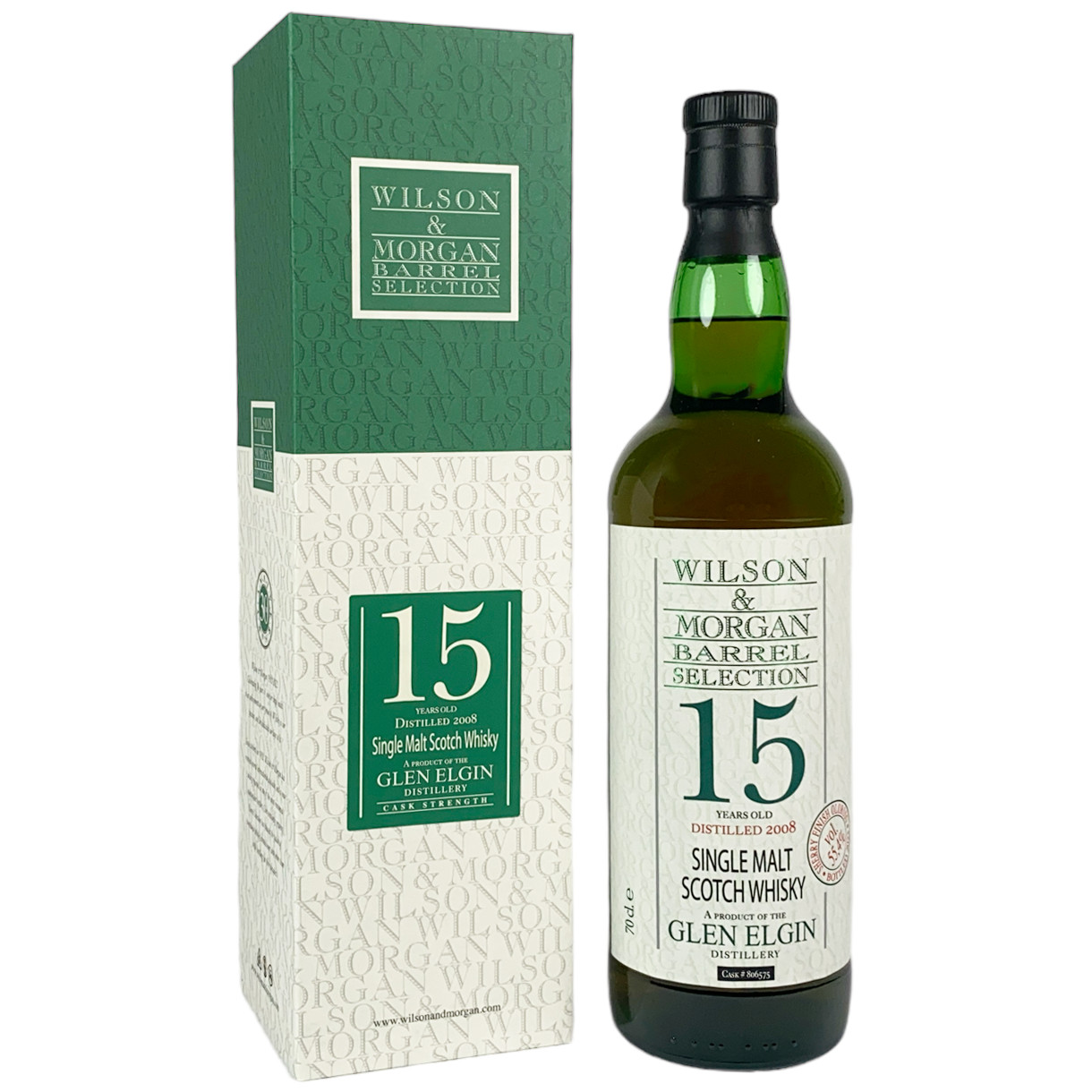 Wilson & Morgan GLEN ELGIN 15YO 2008-23 SHERRY FINISH OLOROSO SINGLE MALT WHISKY-55,4%
