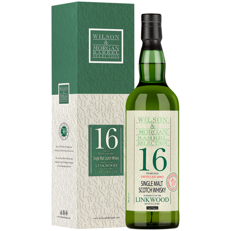Wilson & Morgan LINKWOOD 16YO 2007-23 SHERRY FINISH OLOROSO SINGLE MALT WHISKY-57,1%