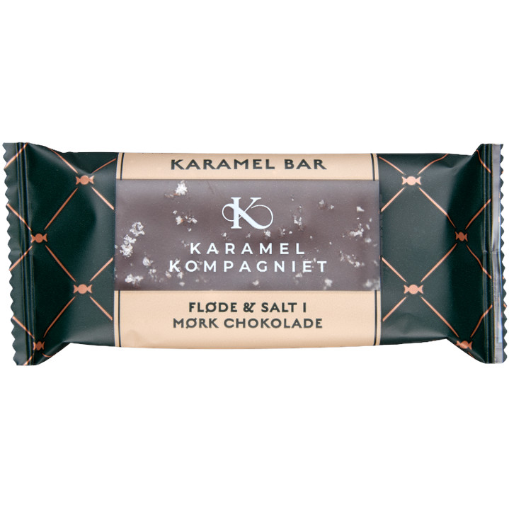 Karamel Kompagniet - Karamel bar - Mørk chokolade m. Læsøsalt